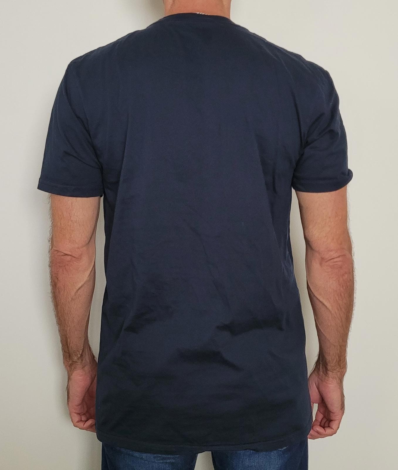 USA Men’s Large Navy T-Shirt General Standard 100% Cotton in the USA Graphic gallery