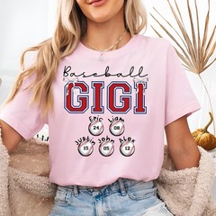 Personalized Baseball Gigi Shirt Custom Player Name Number Grandmothers Gift Tee
