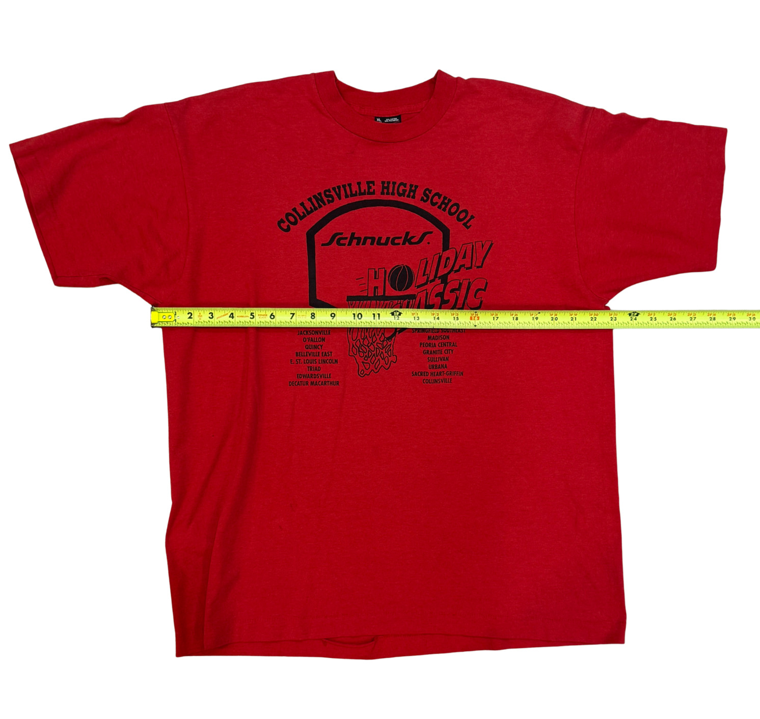VINTAGE 1991 Collinsville Schnucks Holiday Classic T-Shirt XL Coca Cola Quincy gallery