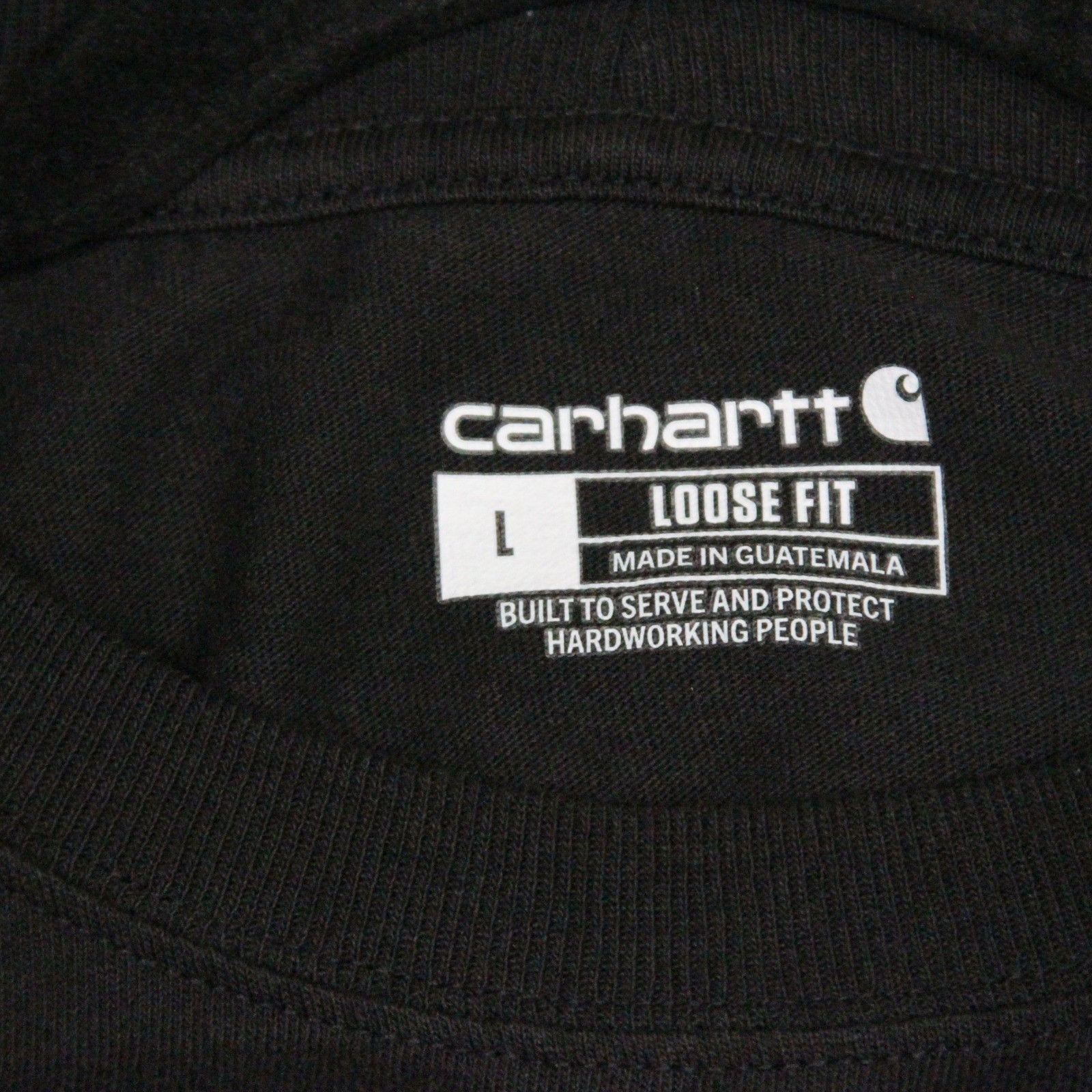 Carhartt T Shirt Mens Large Black Loose Fit Pocket Tee Workwear Utility gallery