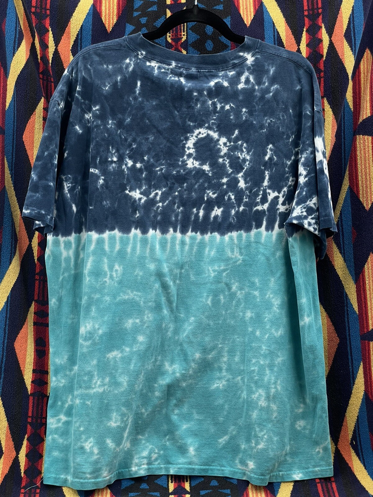 Vintage Sea World Dolphin Print Tie Dye TShirt Nature Tee Large Delta gallery
