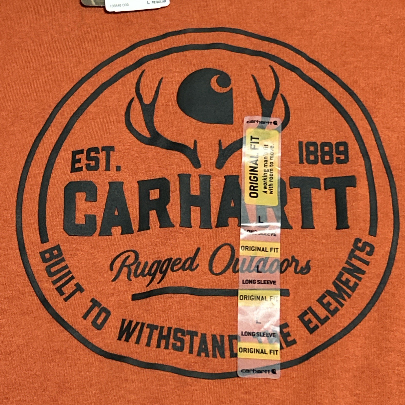 Carhartt vintage long sleeve size L Burnt Orange Regular Fit Men’s Shirt Large gallery