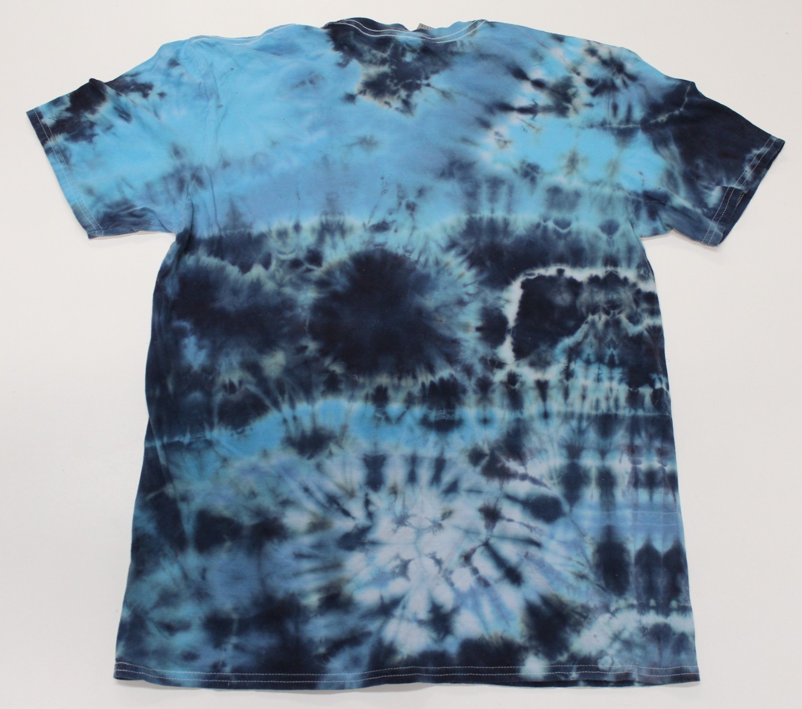 Tie Dye T-Shirt Adult L Blue Stormy Sky Gildan Softstyle Cotton Short Sleeve gallery