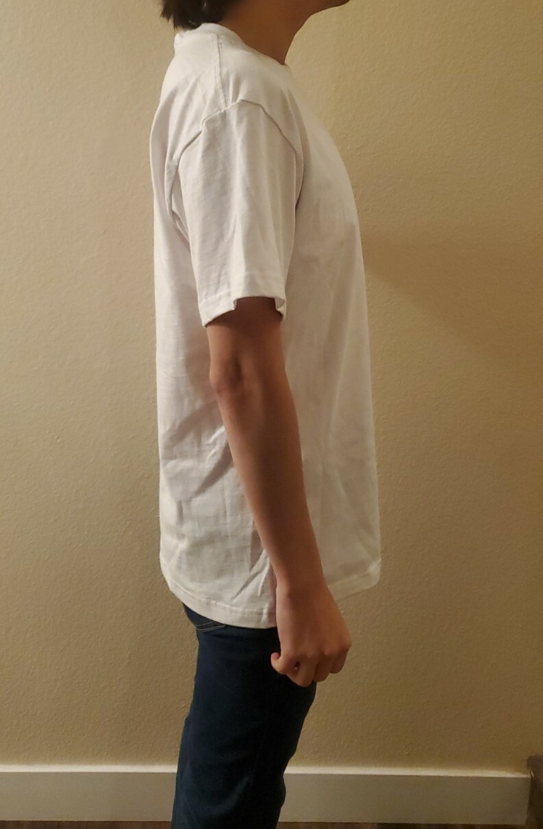 Men's WHITE BLANK T-SHIRT 100% Cotton NEW gallery