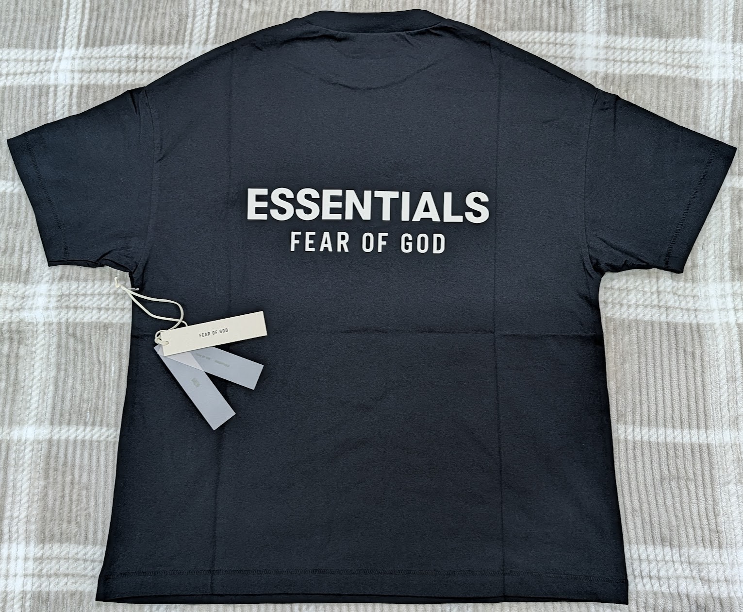 Fear of God Essentials Classic Tee 'Jet Black' XS Size Oversized T-Shirt SS25 gallery