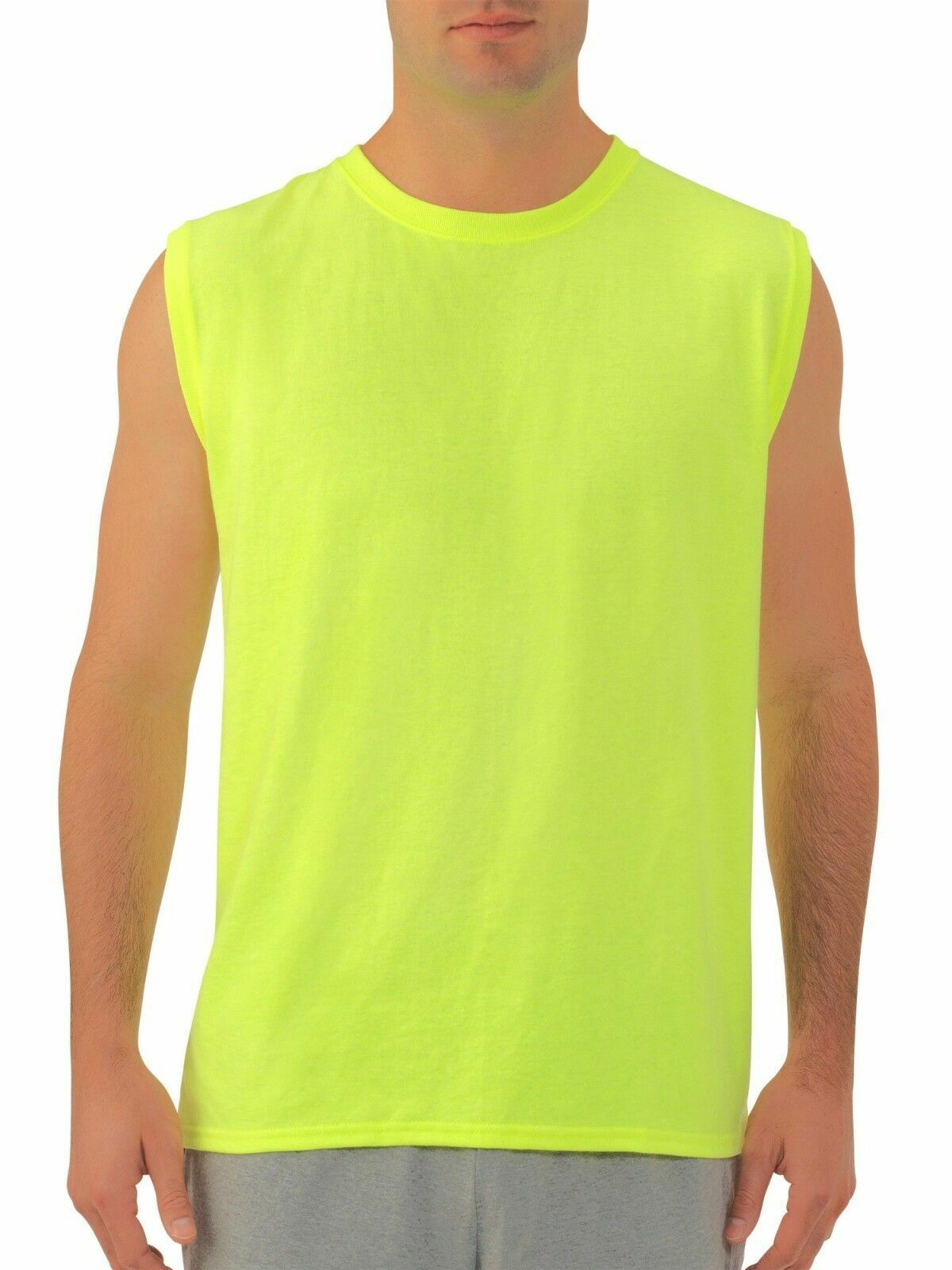Fruit of the Loom Men Sleeveless Muscle T-Shirt S-4XL, 3 Colors - Fast Free S&H gallery