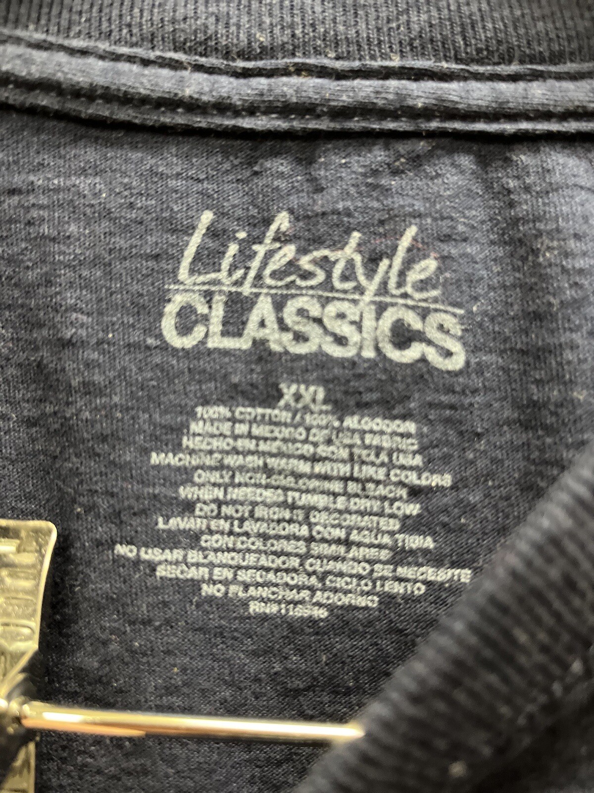 LIFESTYLE CLASSICS Fishing Graphic T-Shirt Men XXL Blue FISHING Beach Casual gallery