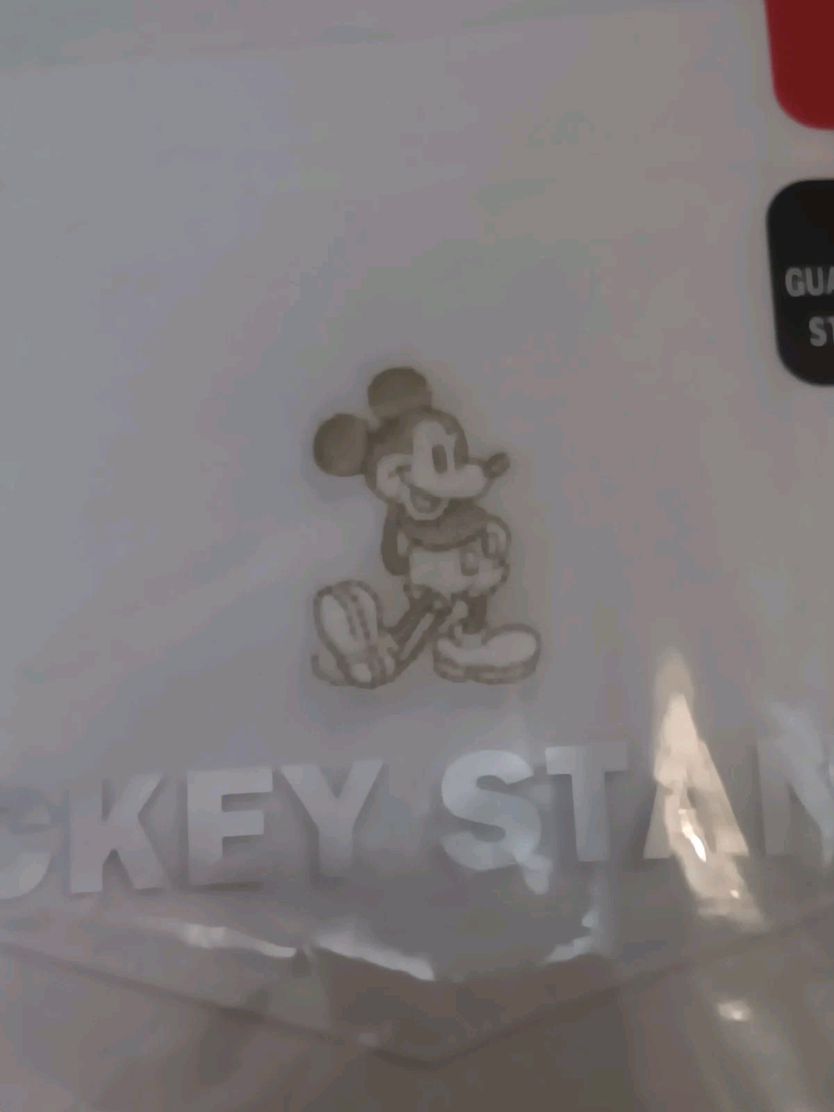 " Mickey Stands " Pocket Tee Mens Medium Sort Sleeve Shirt New Old Stock ! gallery