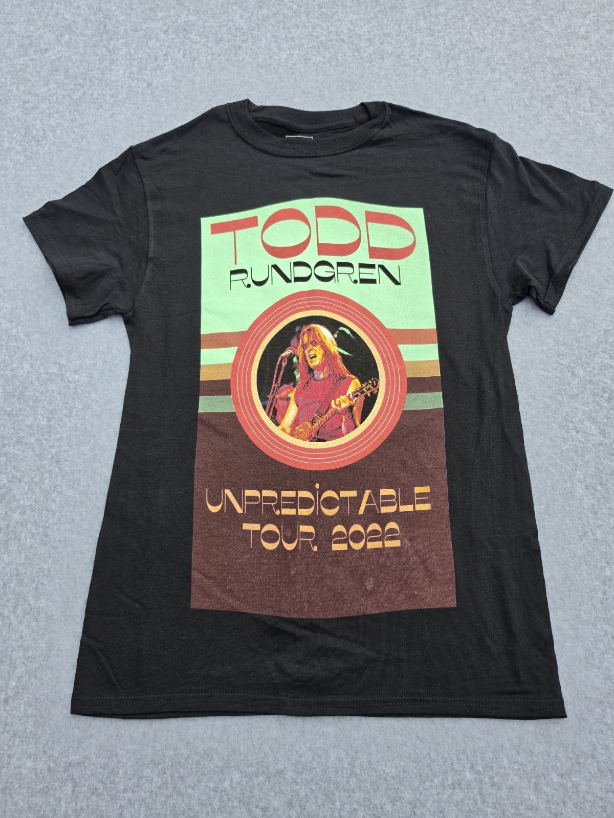 Todd Rundgren 2022 Unpredictable Tour Black Size Small NWOT
