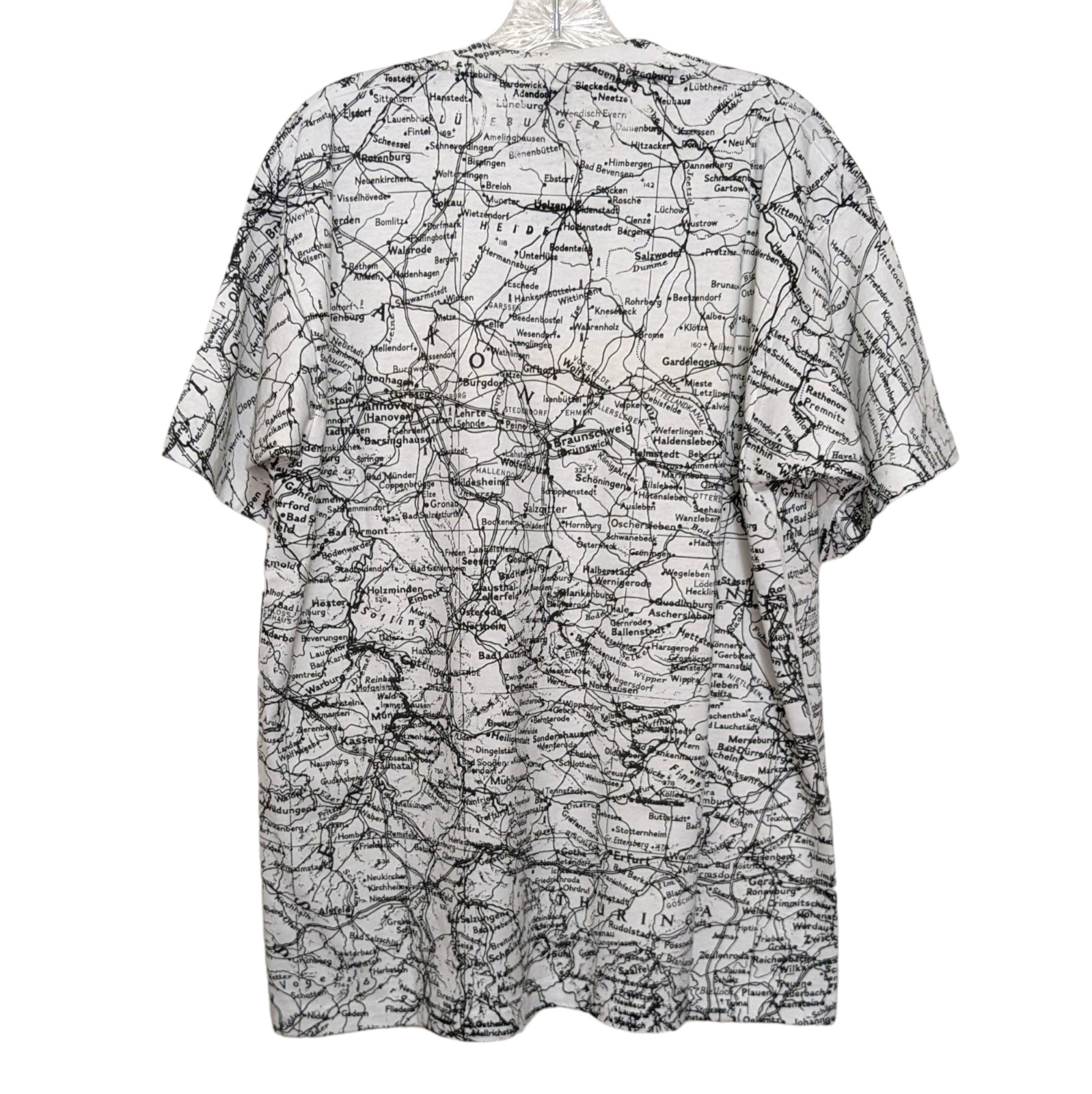 New Vintage Germany Map SCREEN STARS USA T Shirt XL All Over Print Puff Graphic gallery