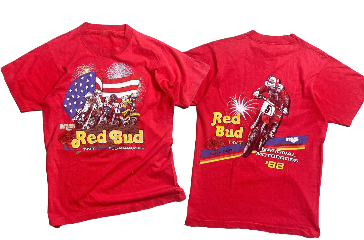 Vintage 1988 Red Bud Pro Motocross National Single Stitch T-Shirt Medium gallery