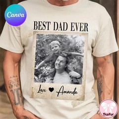 Custom Photo Dad Gidan Tee