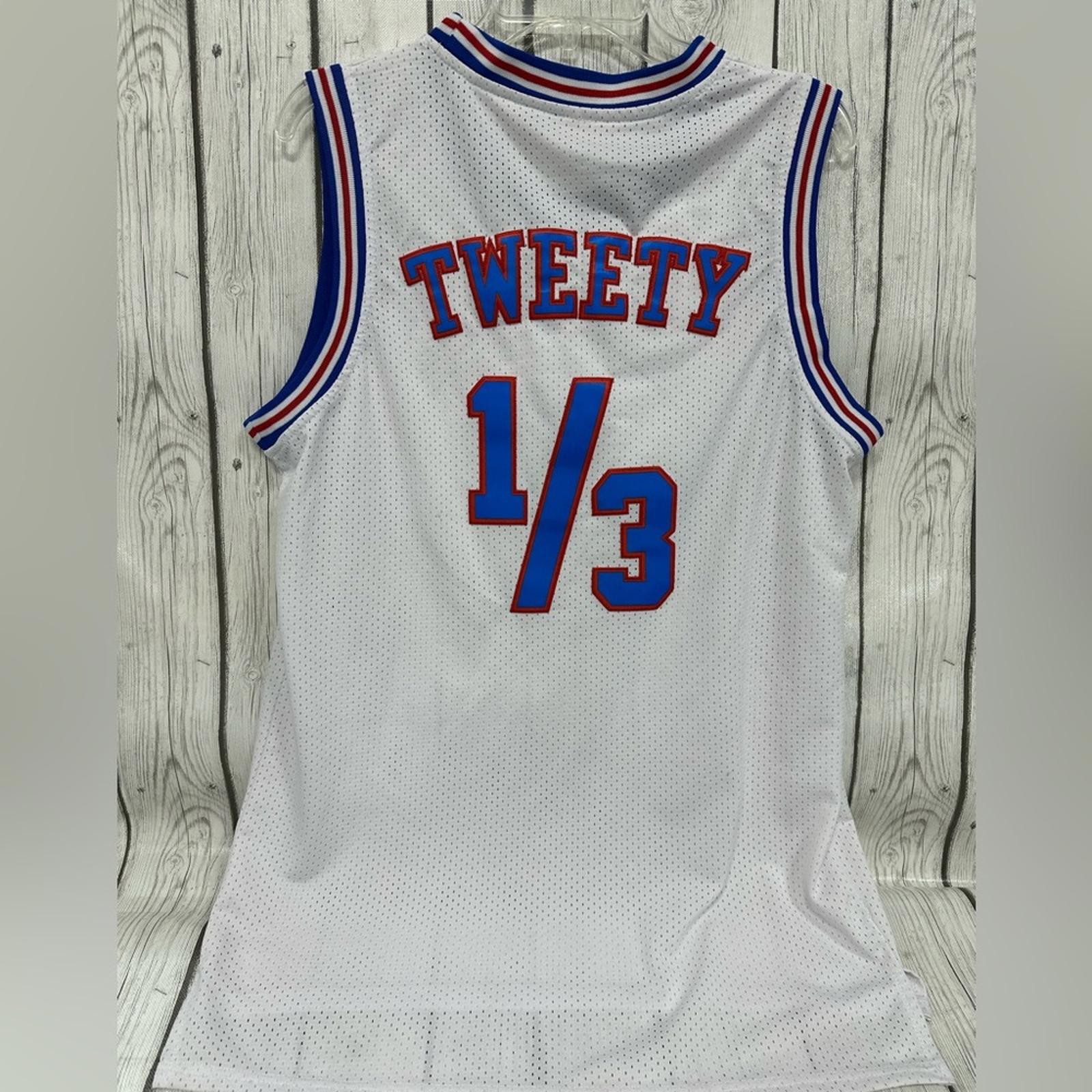 Vintage Space Jam White Basketball Jersey — Looney Tunes x Michael Jordan Style gallery