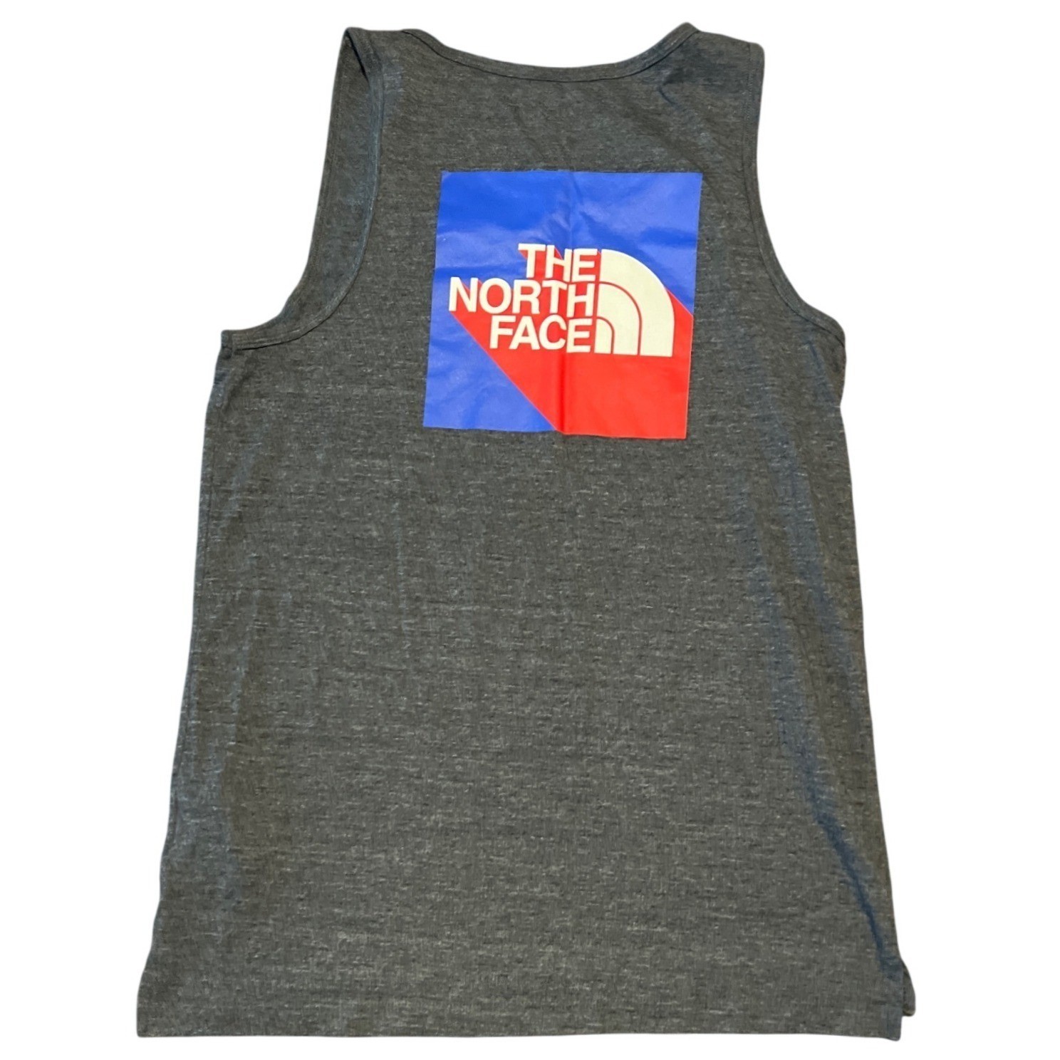The North Face Mens Tank Top Heather Grey Graphic Box Logo Small NF0A3R2G gallery