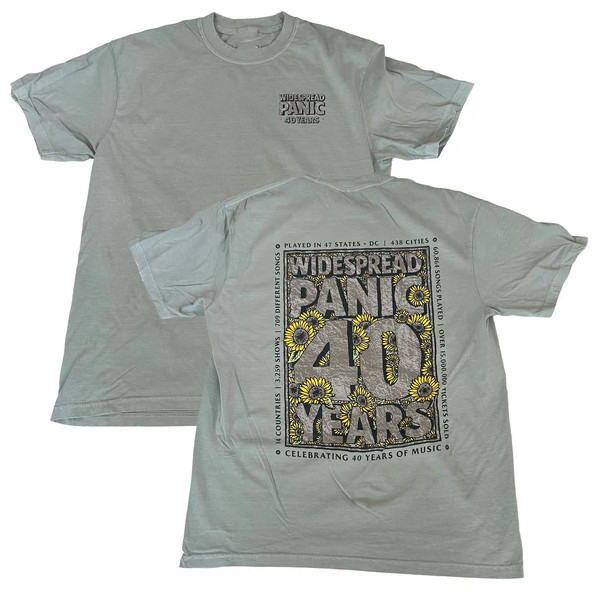 Wides*pread Panic 2026 40 Years Of Music Sunflowers T-Shirt