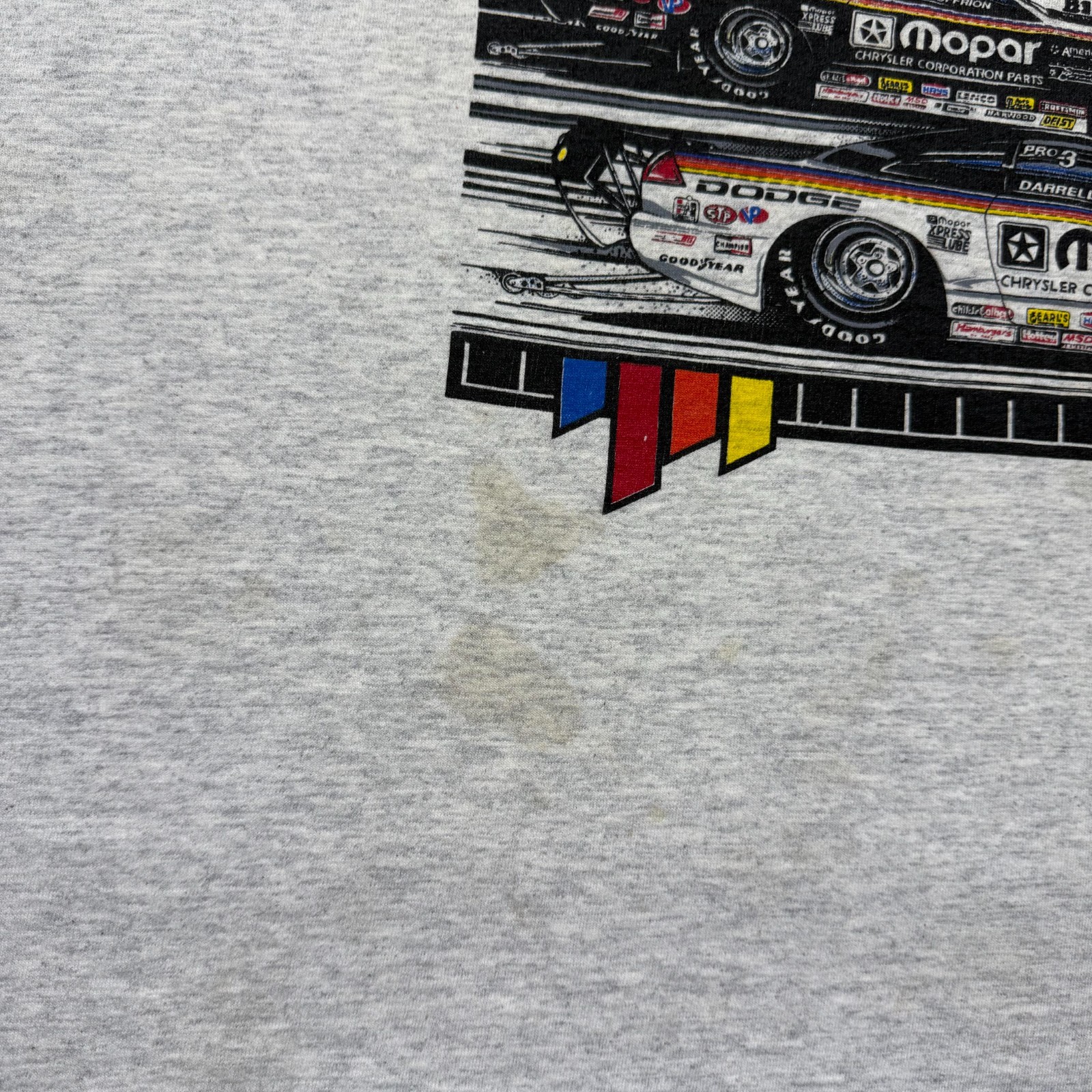 Vintage 90s Mopar Performance Drag Racing Motorsports Graphic T-Shirt USA - XL gallery