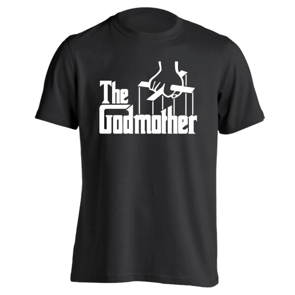 The Godmother Funny Newborn Baby Baptism Gift Shirt Black Basic Men’s T-Shirt