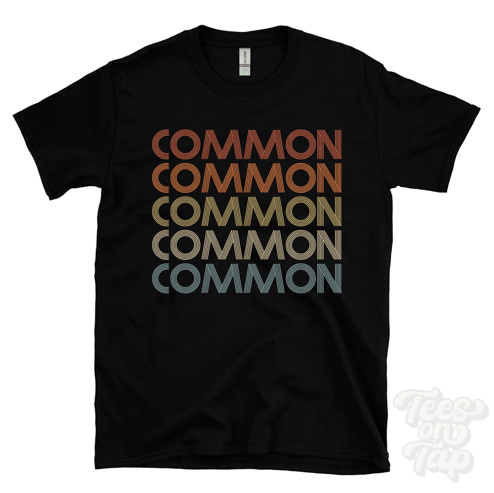 COMMON REPEATED RETRO STYLE T-SHIRT mens & womens novelty cool name gift gallery