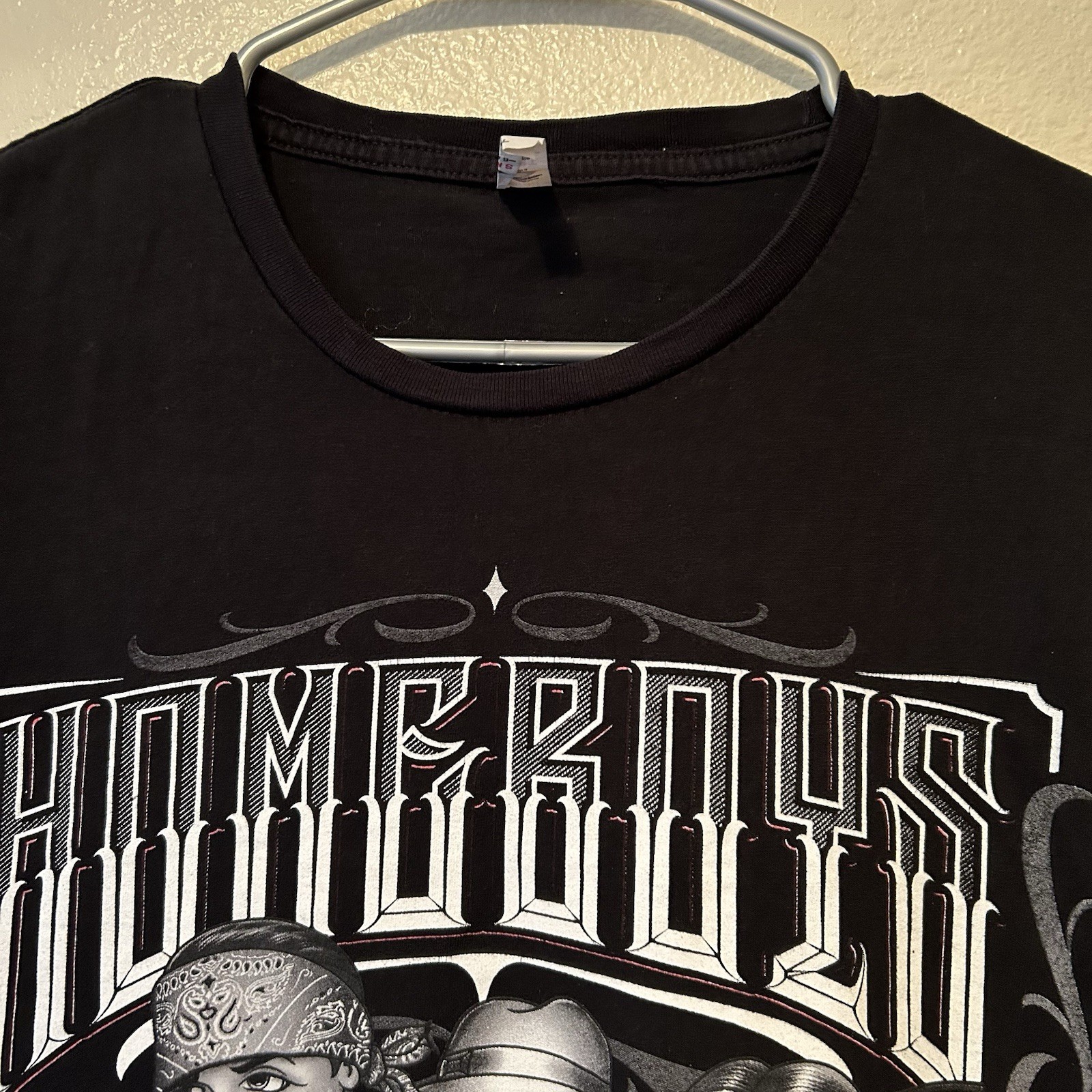 Homeboys Lets Cruise Lowrider Bomb Shirt Large Cholo Chola Paisley BG48 gallery