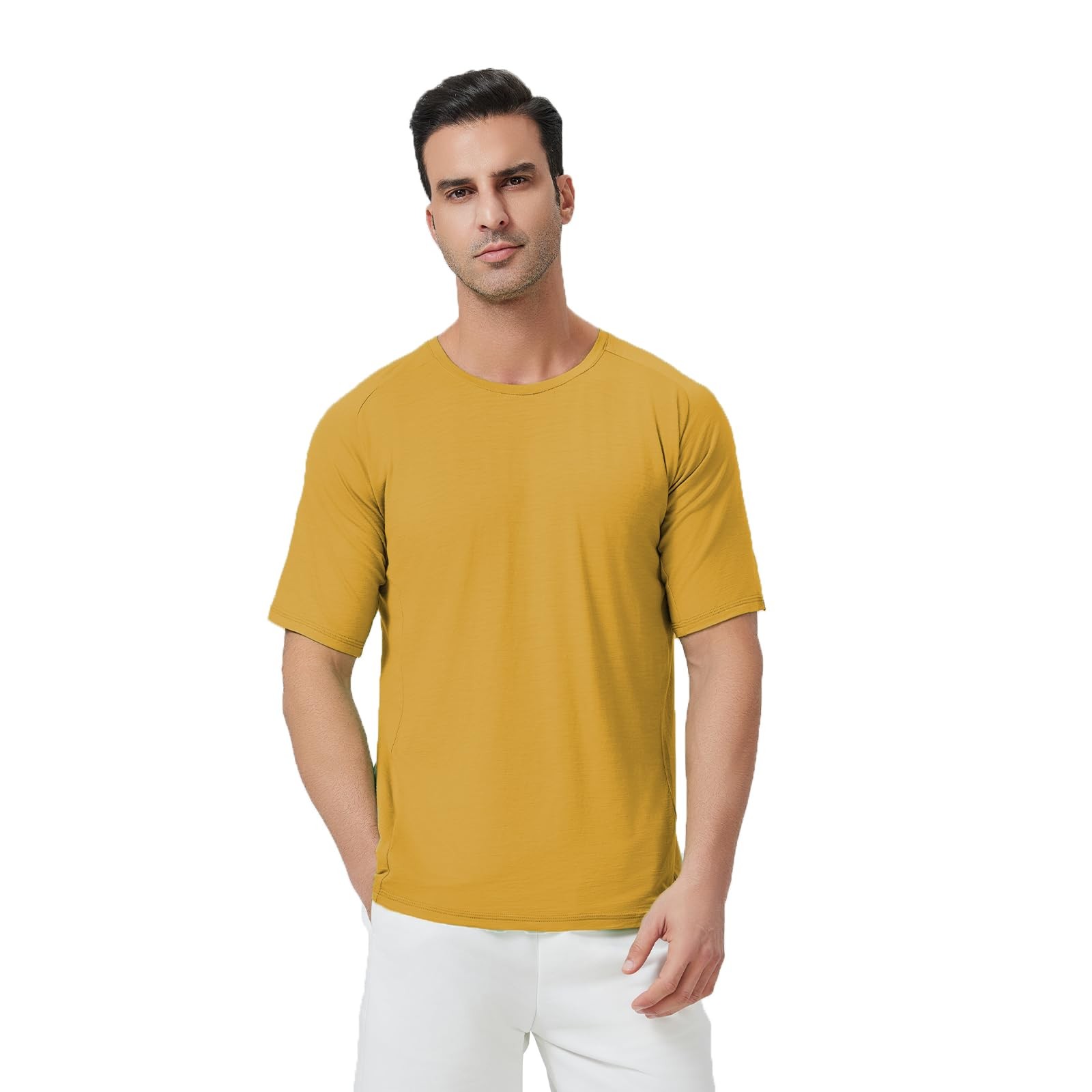 Merino Wool T-Shirt for Men - 100% Organic Merino Wool Base Coat for Outdoor ... gallery