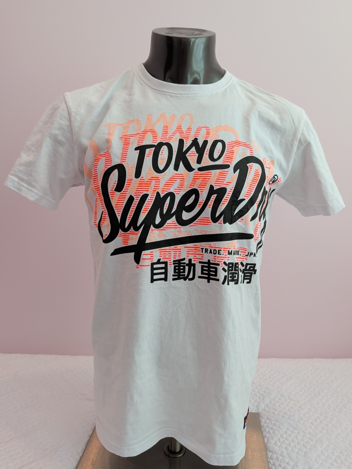 Men’s Superdry Surf Co Tokyo Oversized Fit T-Shirt White Size Medium gallery