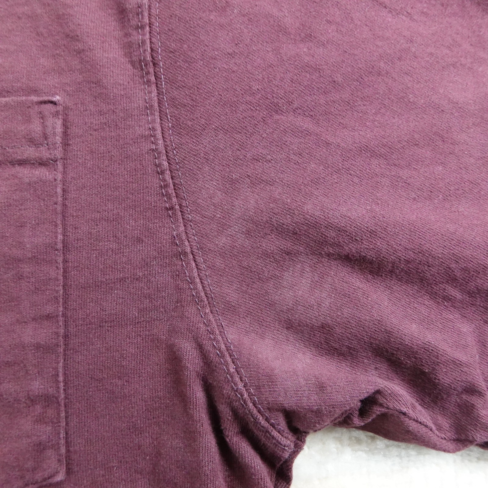 Carhartt Shirt Mens Small Burgundy Loose Fit Pocket Cotton T-Shirt K87 gallery
