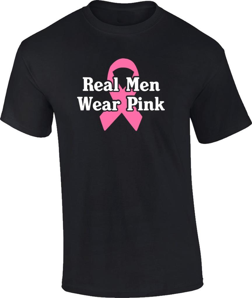 Breast Cancer Awareness Real Men Wear Pink Ribbon T-Shirt gallery