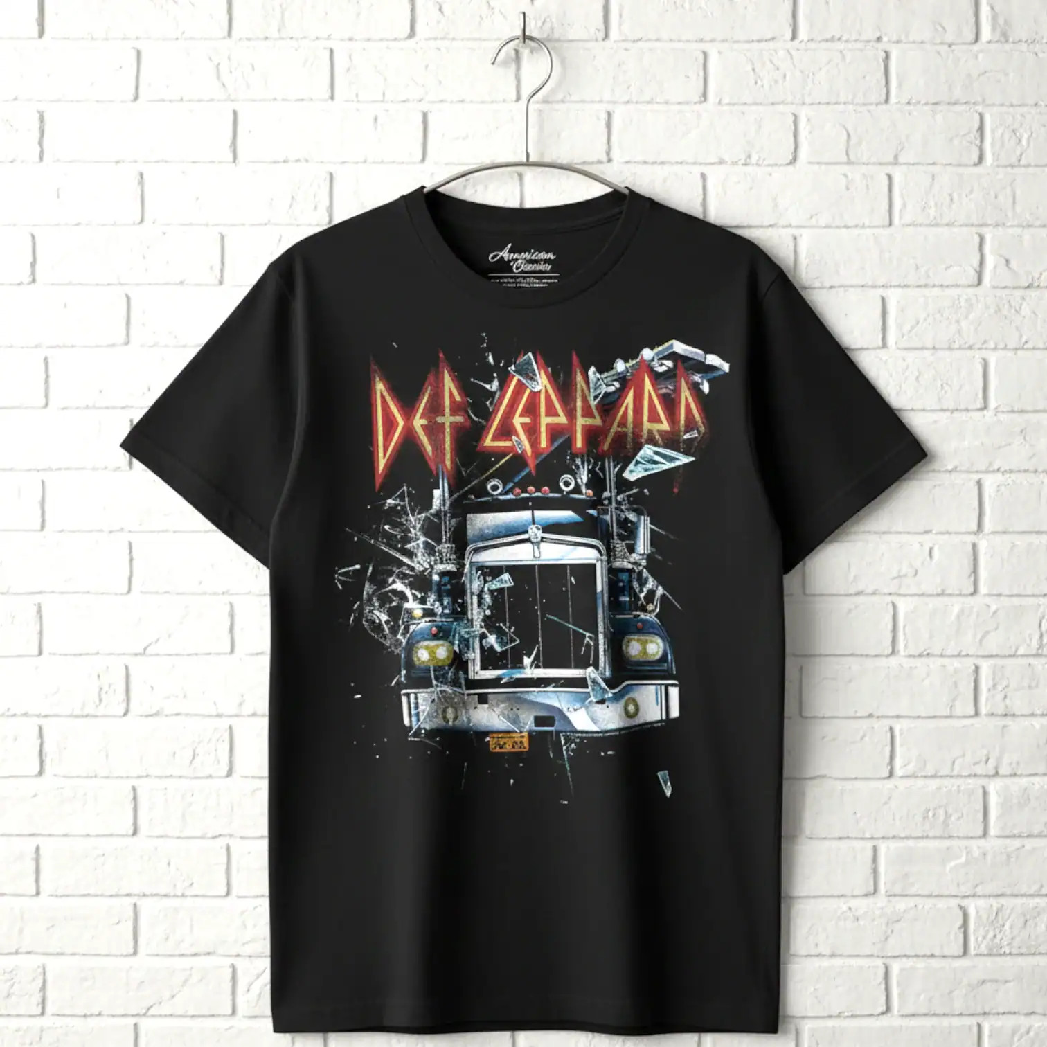 Def Leppard Trucking Through the Night Men's T Shirt gallery