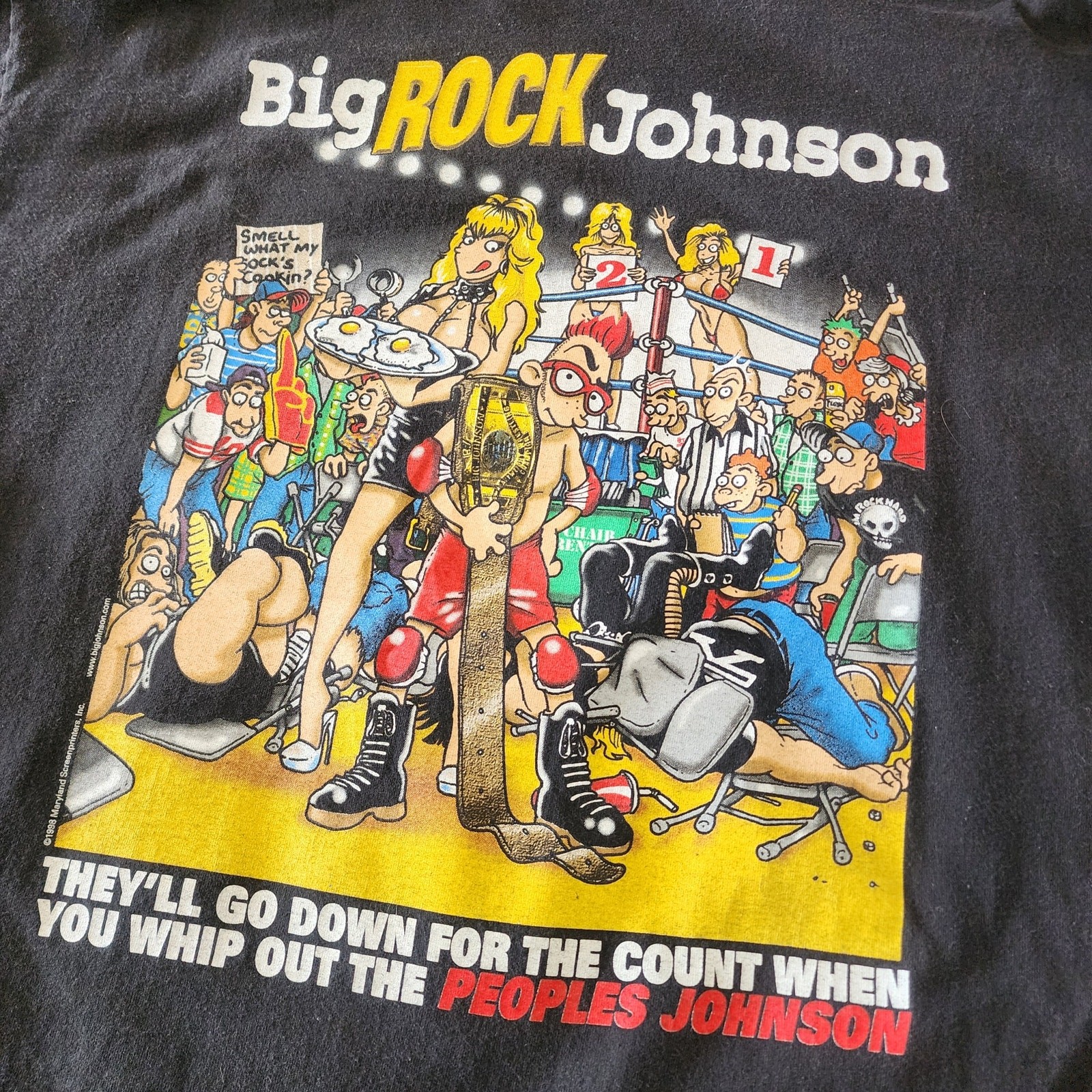 Vintage Big Johnson Tee Can You Smell What Big Johnson’s Cookin 90s XL gallery