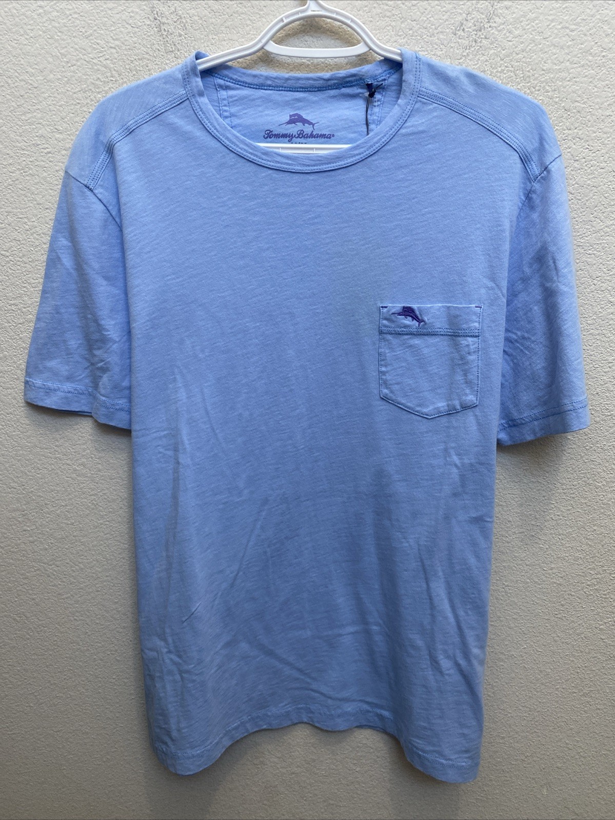 Tommy Bahama Men's Medium Sky Blue Crew Neck T-Shirt Cabo Bay Tee SS NWT gallery