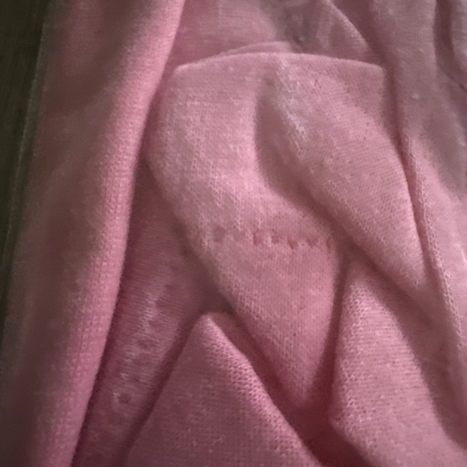 Vintage Pocket T Shirt Mens Large 80s Pink USA Made Single Stitch NOS Deadstock gallery