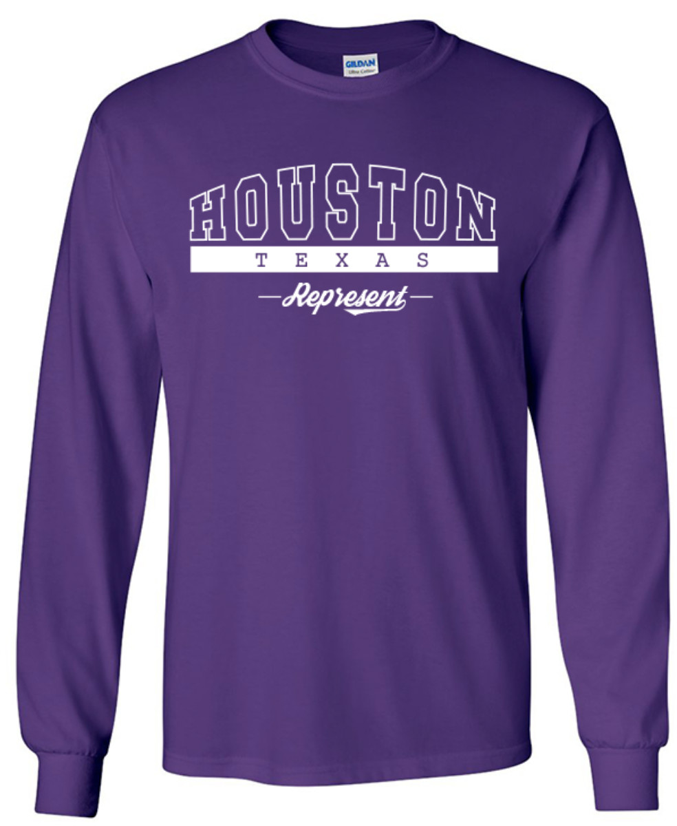 Houston Texas State T-Shirt Long Sleeve Graphic Tees Unisex Apparel gallery