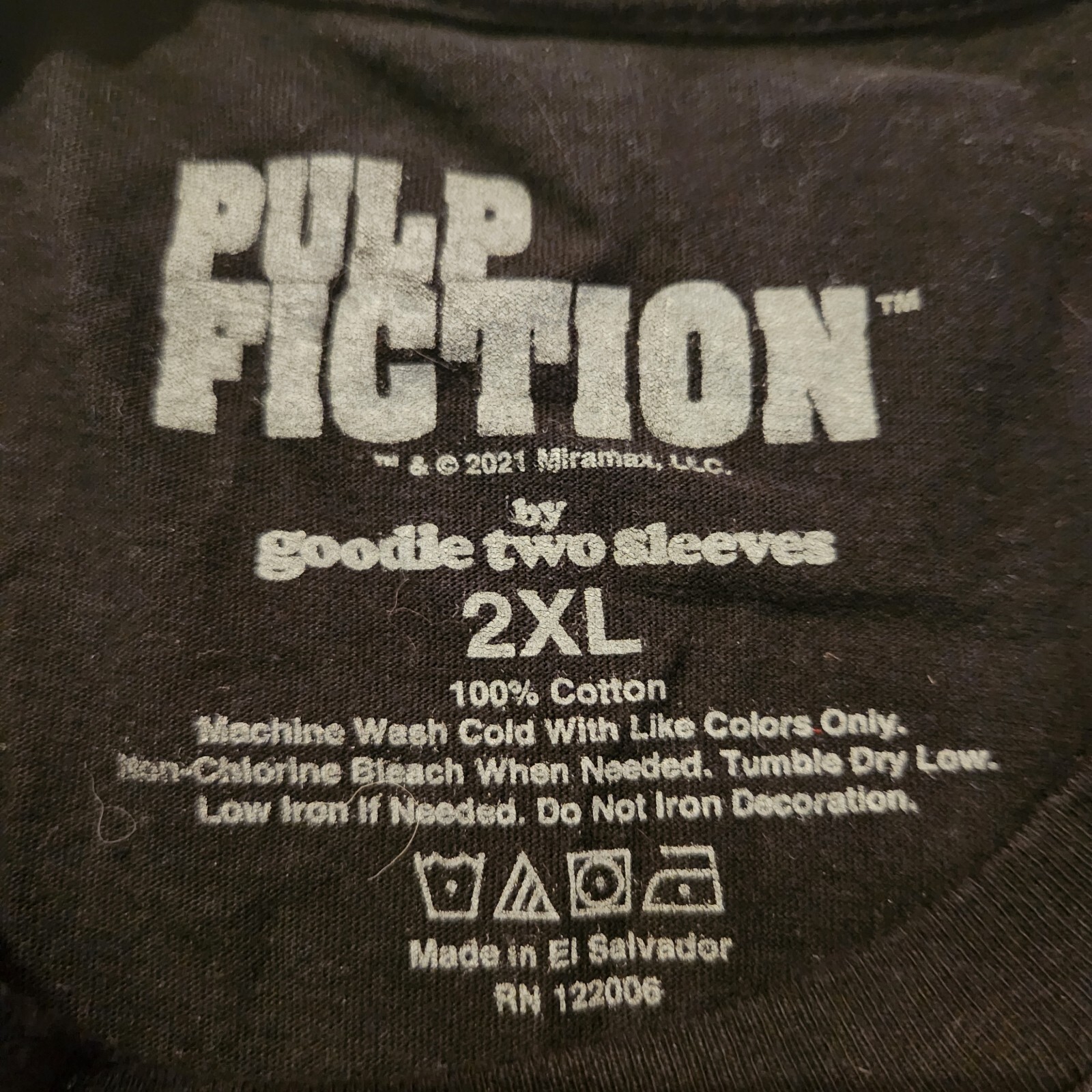 Pulp Fiction Shirt Men 2XL Jules Vince Goodie two sleeves T Shirt Graphic Movies gallery