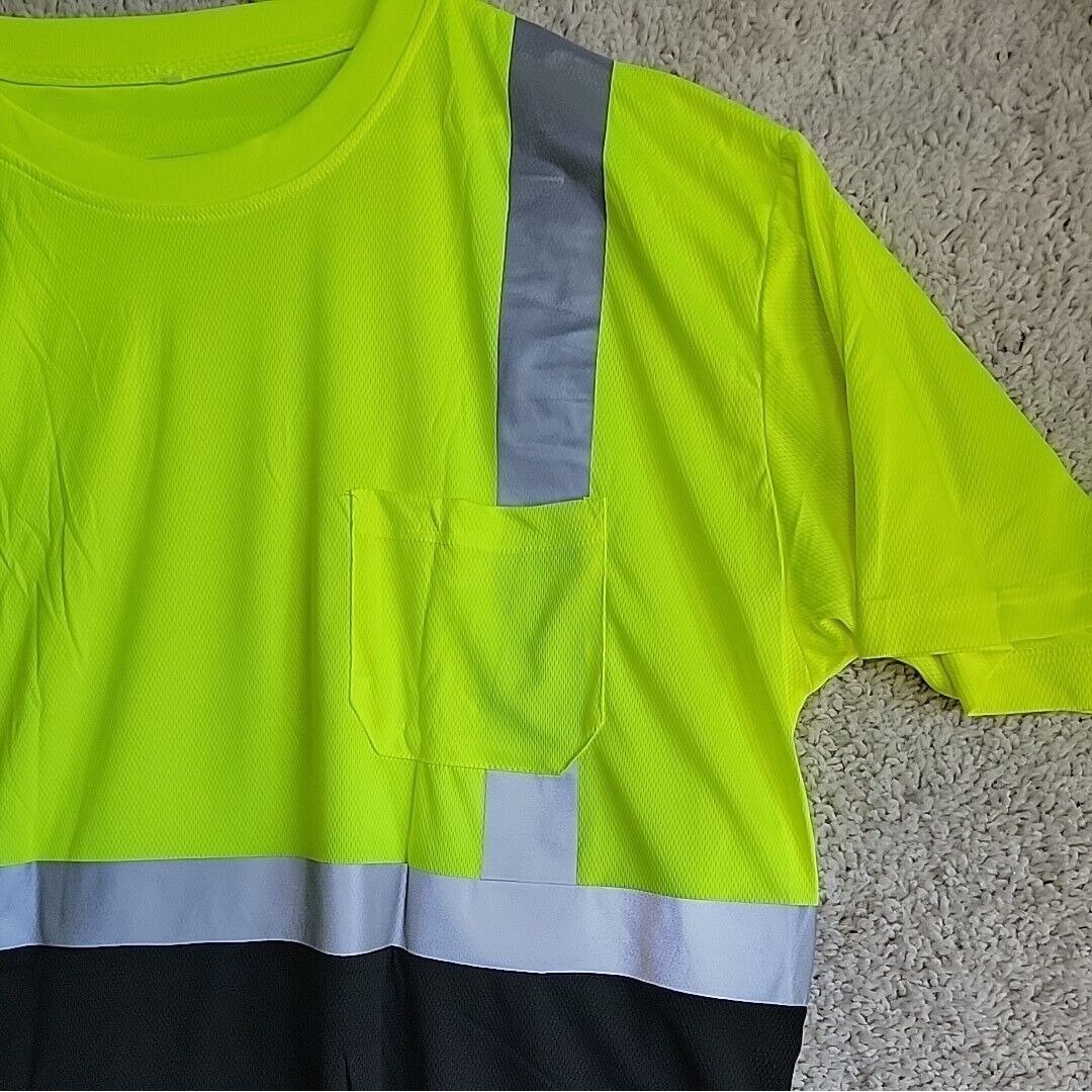 High Visibility Safety Shirt 3XL Hi-Vis Reflective Workwear Towing Class 2 ANSI gallery