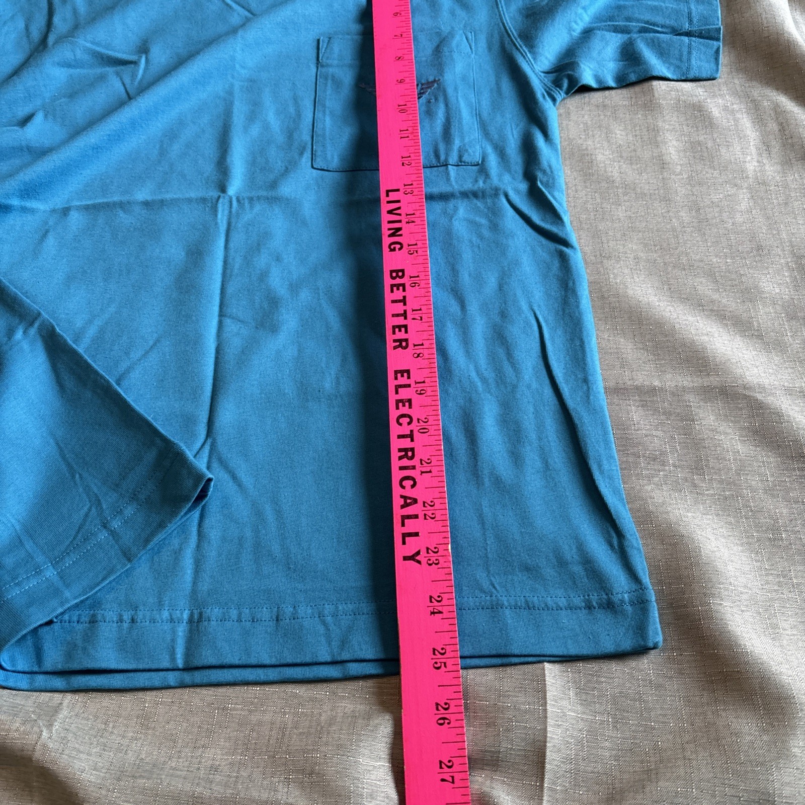 Vintage Dockers T Shirt Teal Made In USA Sz M (12-14) NWT See Description gallery