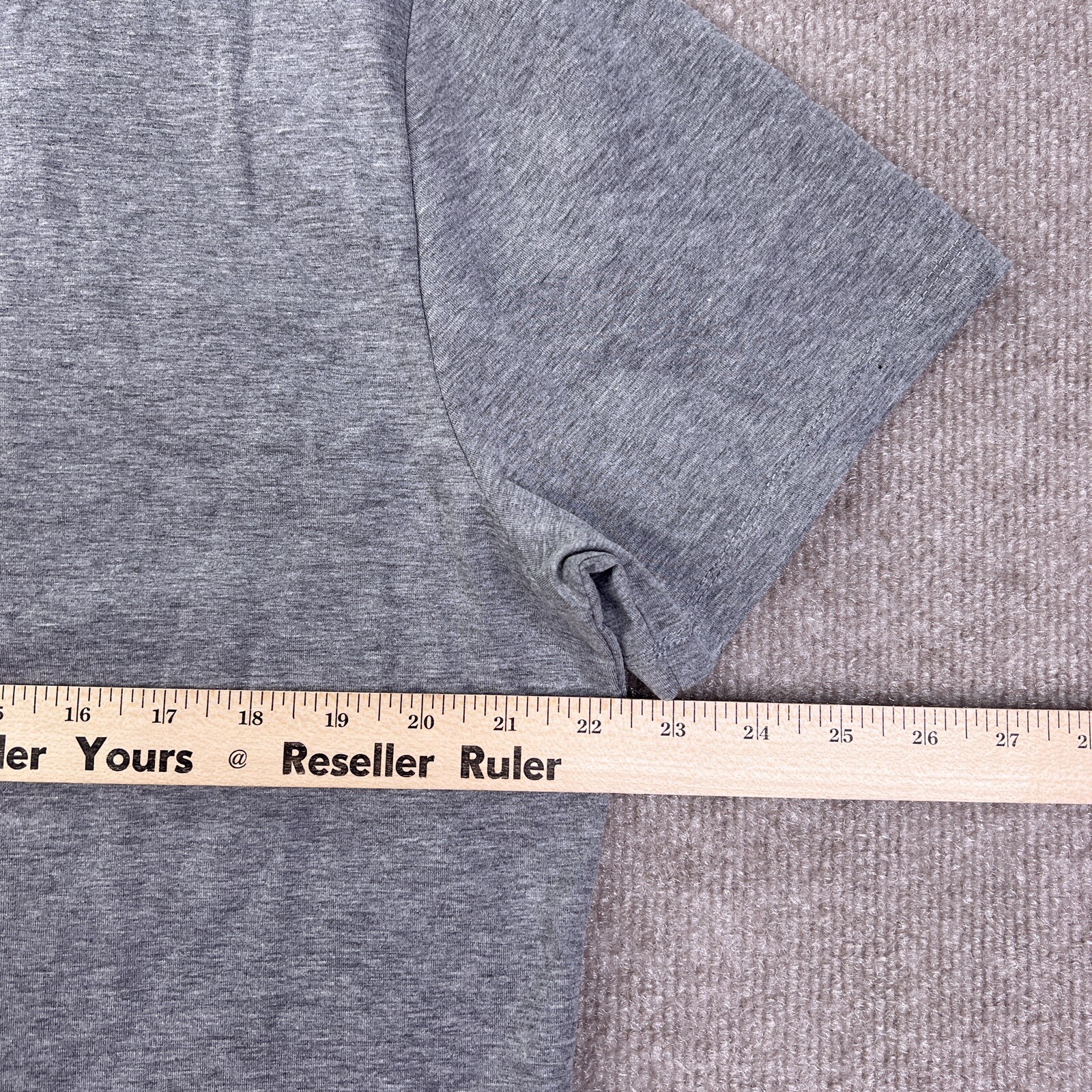 Cuts Men's 2XL Gray Henley T-Shirt Short Sleeve Curve Hem PYCA Pro Tee Sporty gallery