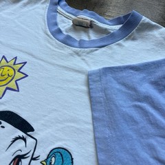 Vintage 90s Single Stitch Disney 101 Dalmatians Flowers 2-Tone Pastel T-Shirt