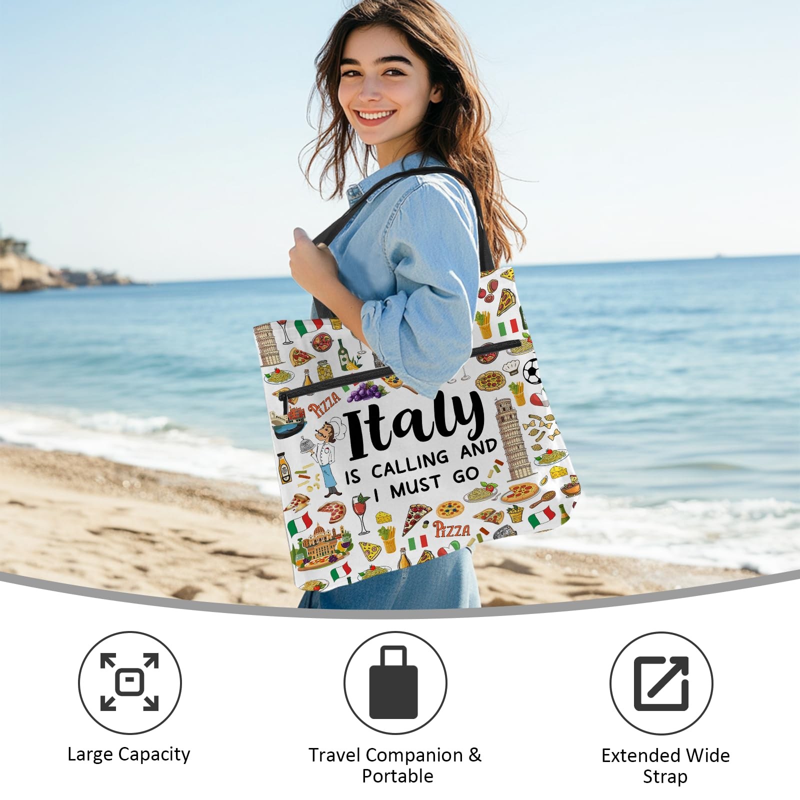 Tote Bag For , Gifts For , Tote Bag With Zipper And Pocket, Reusable Grocery ... gallery