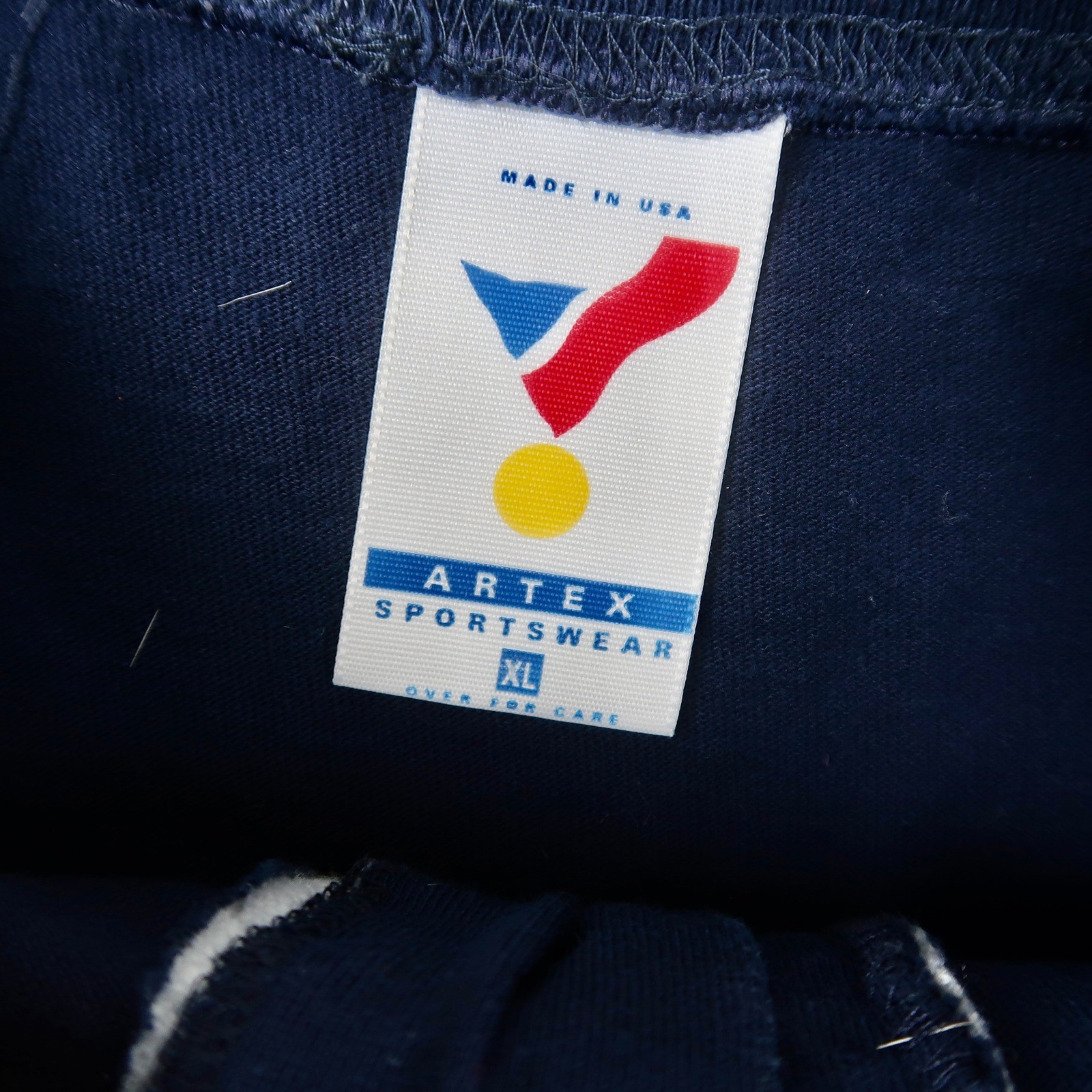 Vintage 1992 Detroit Tigers Henley Shirt Mens XL Navy Blue Artex MLB Made in USA gallery