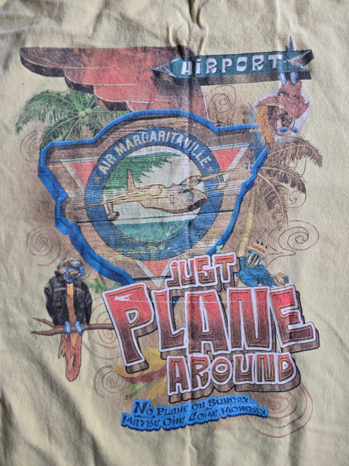 Coconuts Bar & Grill Cozumel Pale Yellow T-Shirt Medium gallery
