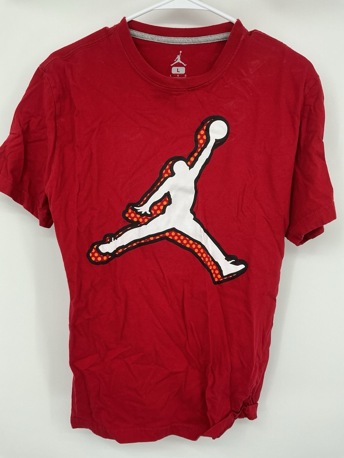 Nike Jordan Jumpman Logo Graphic T-Shirt Red Size L