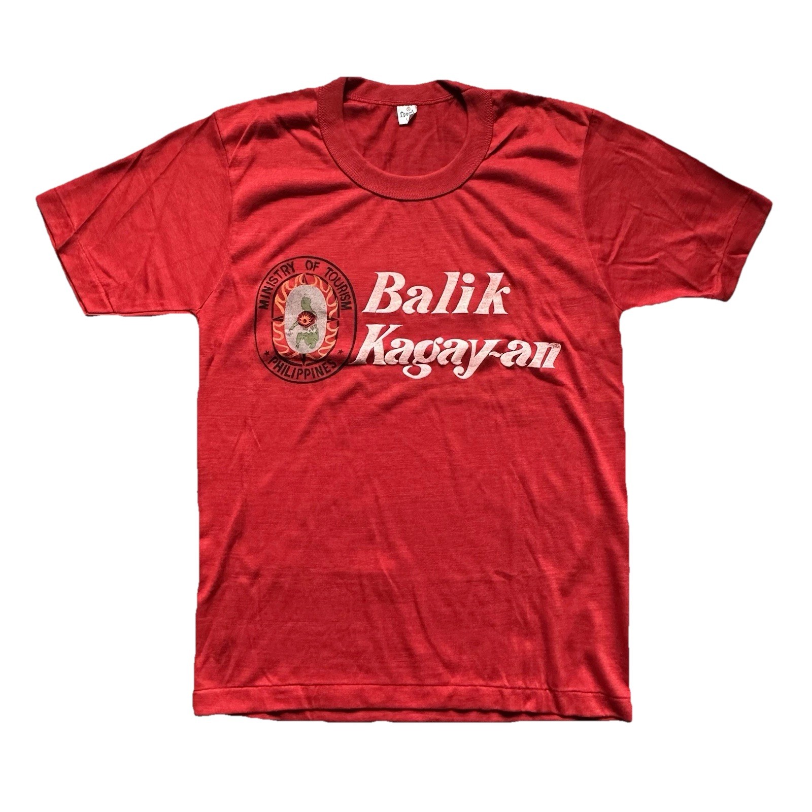 Vintage Philippines Ministry Of Tourism Balik Kagay An T Shirt 70s Souvenir L