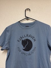 Fjallraven Men’s Blue Fox Short Sleeve Tshirt Sz S