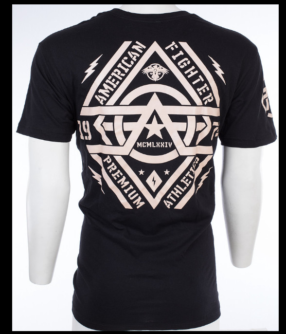 AMERICAN FIGHTER Black WESTEND Athletic Graphic T-shirt NWT gallery