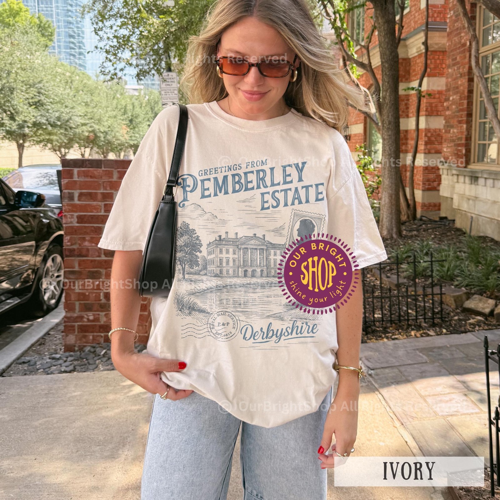 Pemberley Estate Shirt Pride and Prejudice T Shirt for Book Lovers Jane Austen G
