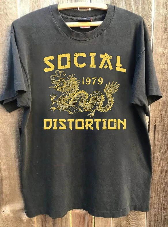 Collection Social Distortion 1979 Band Charcoal T shirt Retro style NH28612
