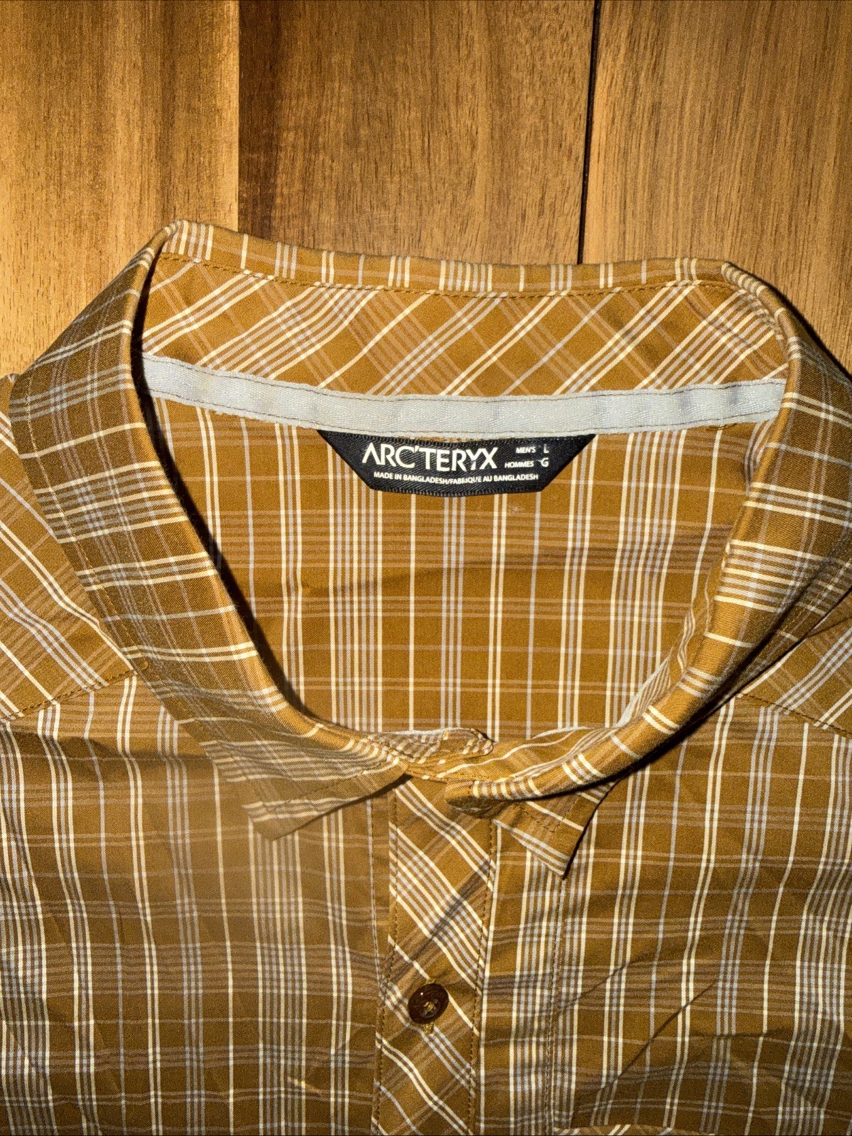 Arcteryx Short Sleeve Shirt Mens Large Peakline Pocket Lightweight Hiking Y2K gallery