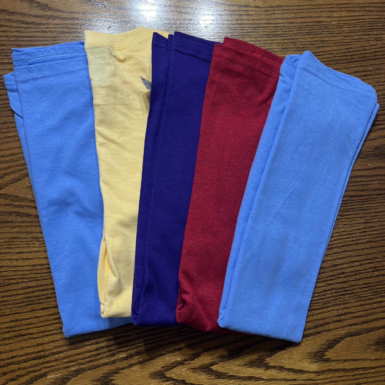 Gilden Heavy Cotton T-shirts Multicolors Size Medium No Pocket Set Of Five gallery