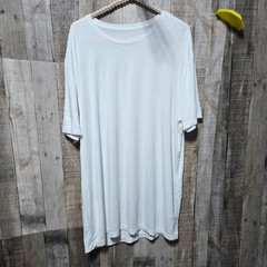 David Archy White Bamboo Blend Basic Tee XXL Minimalist Neutral Everyday Natural