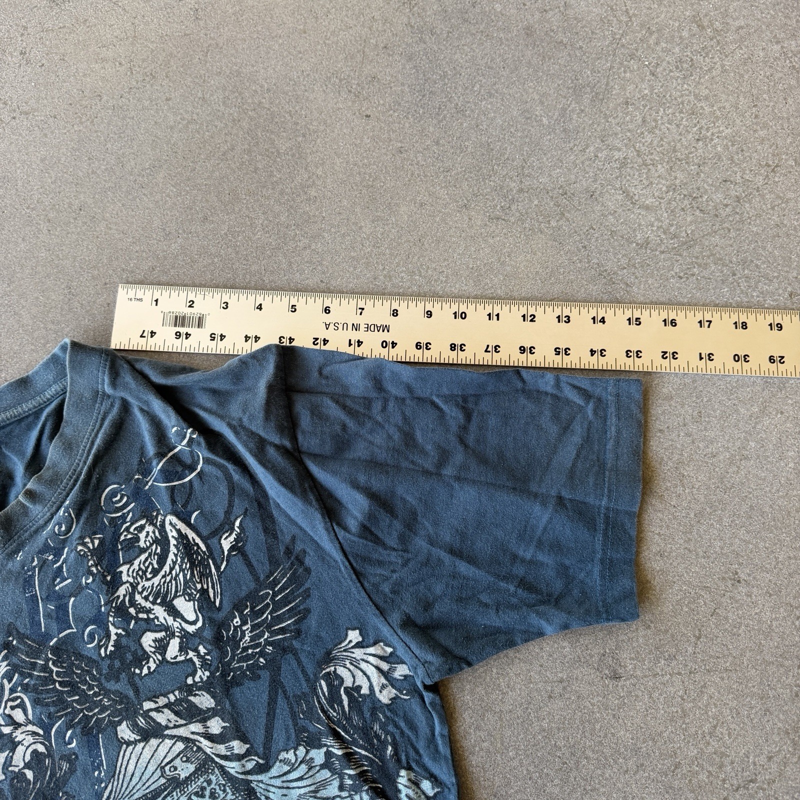 Vintage Y2K SouthPole Shirt Mens Large Blue Grunge AOP Streetwear Grunge Punk gallery